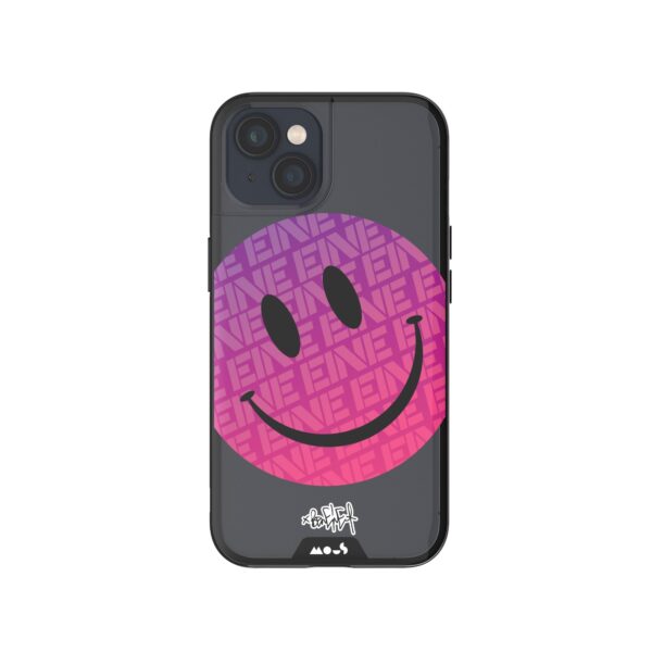 Ben Eine Pink Smiley Printed Phone Case - Image 17