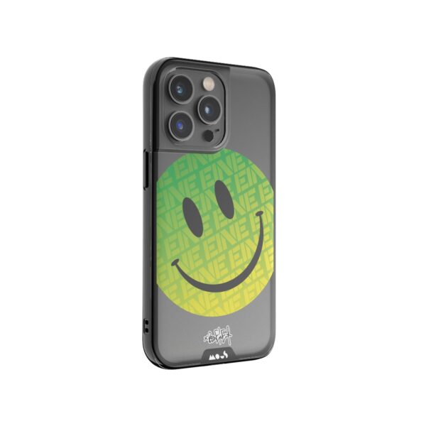 Ben Eine Green Smiley Printed Phone Case - Image 3