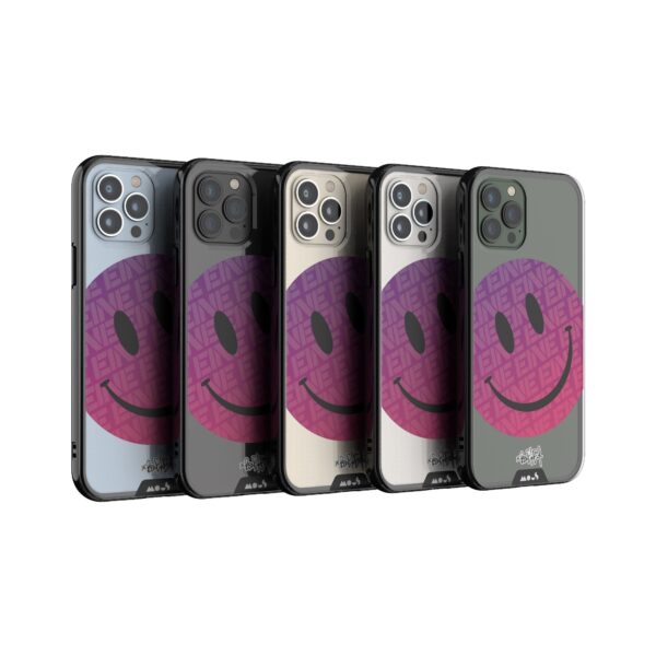 Ben Eine Pink Smiley Printed Phone Case - Image 26