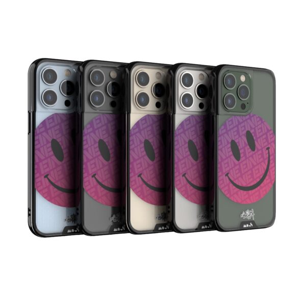 Ben Eine Pink Smiley Printed Phone Case - Image 29
