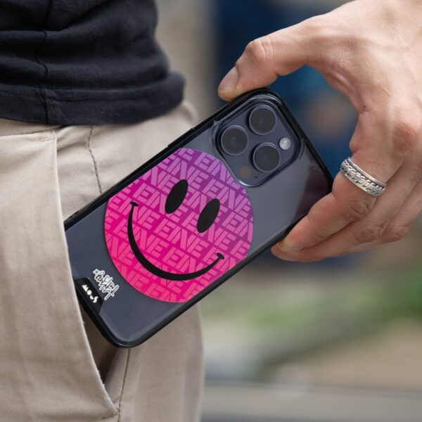 Ben Eine Pink Smiley Printed Phone Case - Image 30