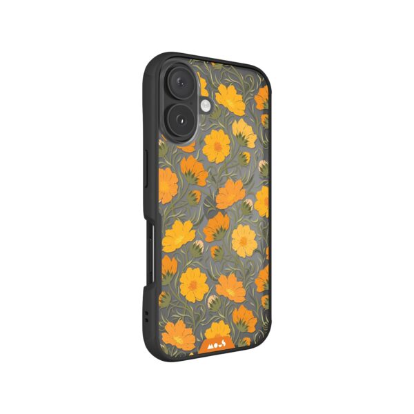 Flowers Printed Phone Case – Cosmos Orange - Image 4