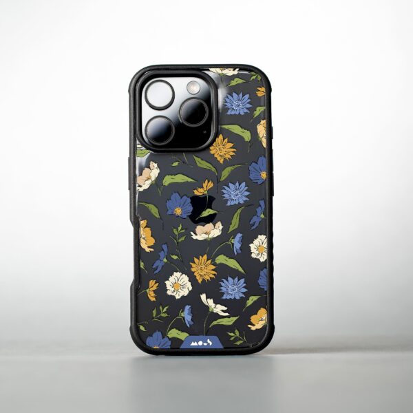 Flowers Printed Phone Case – Floral Blue - Image 2