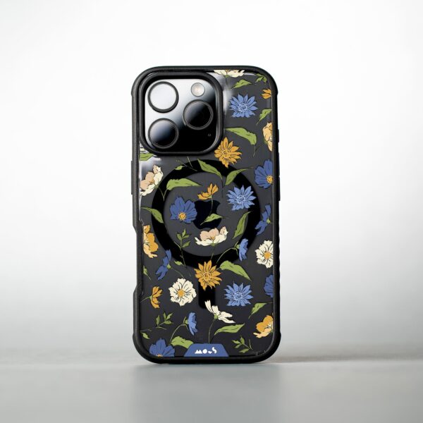 Flowers MagSafe® Compatible Printed Phone Case – Floral Blue - Image 2