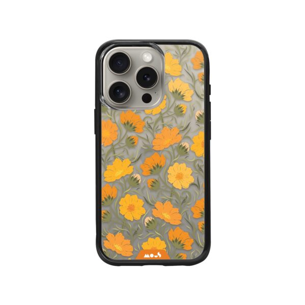 Flowers Printed Phone Case – Cosmos Orange - Image 5
