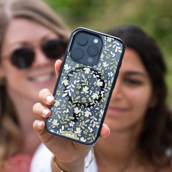 Flowers MagSafe® Compatible Printed Phone Case – Ditsy Green - Image 3