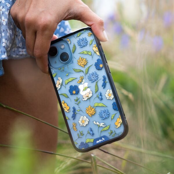 Flowers Printed Phone Case – Floral Blue - Image 5