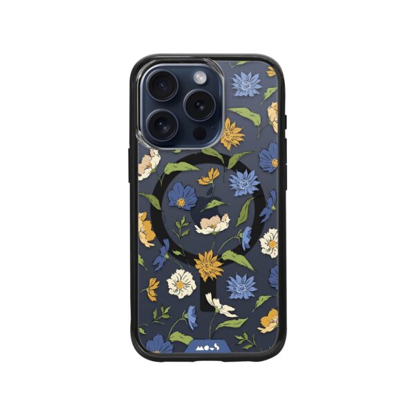 Flowers MagSafe® Compatible Printed Phone Case – Floral Blue - Image 5
