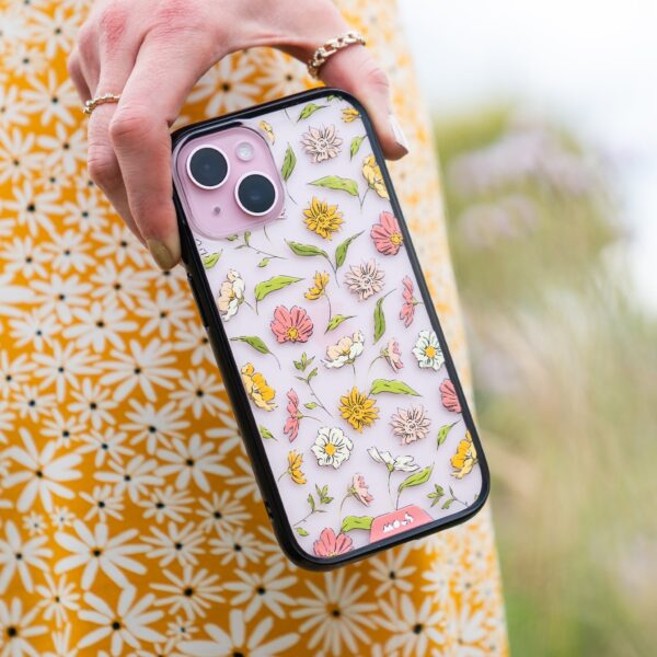 Flowers Printed Phone Case – Floral Pink - Image 5