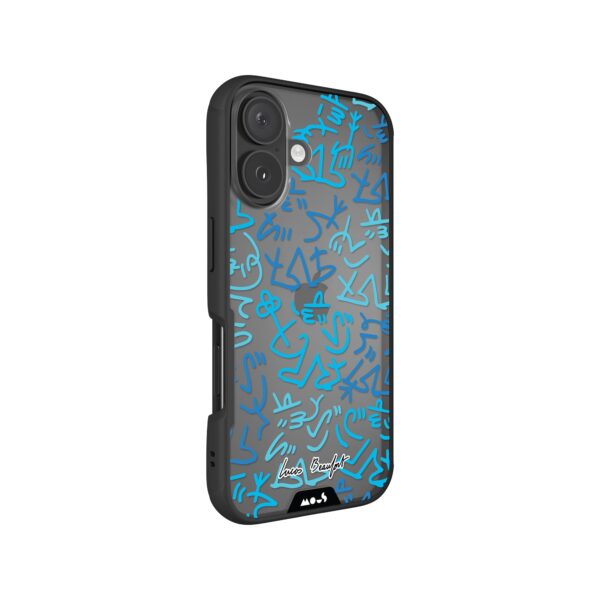 Lucas Beaufort Blue Printed Phone Case - Image 2