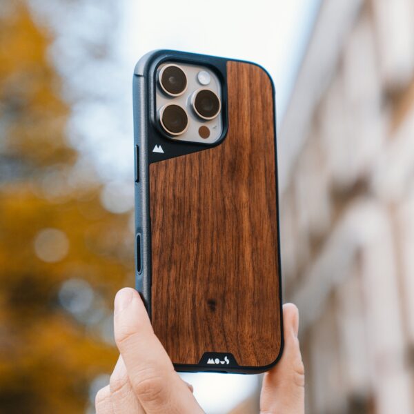 MagSafe® Compatible Walnut Phone Case with Camera Control Button - Image 2
