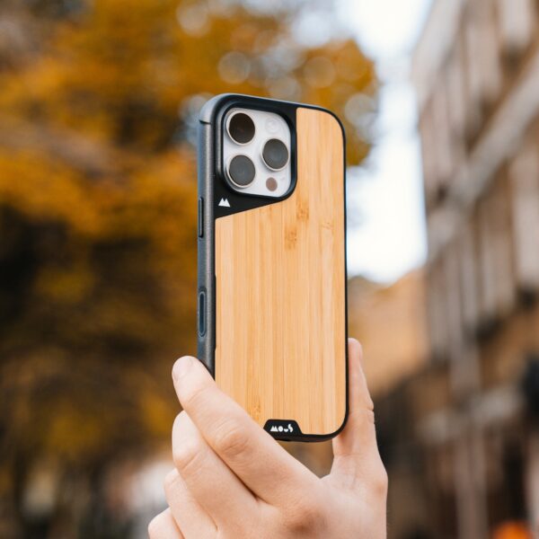 MagSafe® Compatible Bamboo Phone Case with Camera Control Button - Image 2