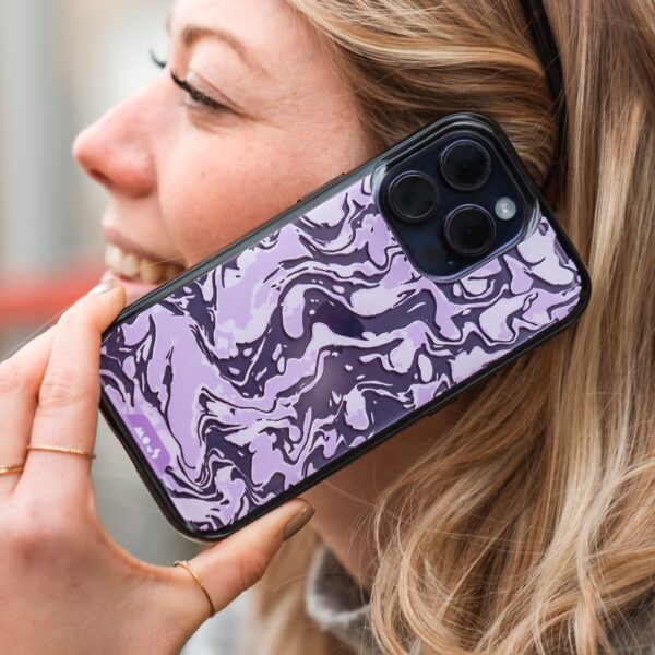 Marbled Lilac Purple Printed Phone Case - Image 11