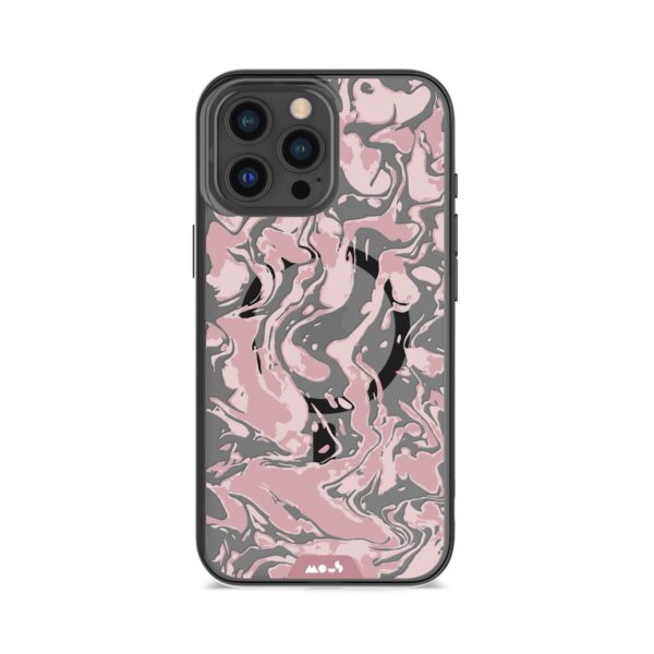 Marbled Dusky Pink MagSafe® Compatible Phone Case - Image 4