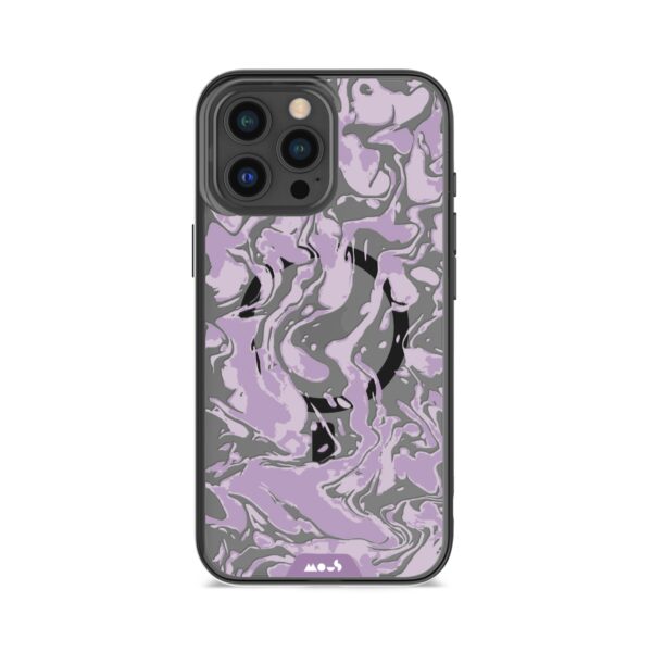 Marbled Lilac Purple MagSafe® Compatible Phone Case - Image 8