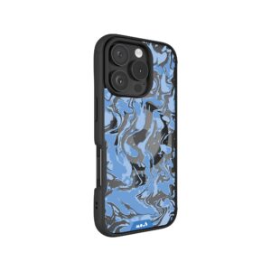 Marbled Sky Blue MagSafe® Compatible Phone Case