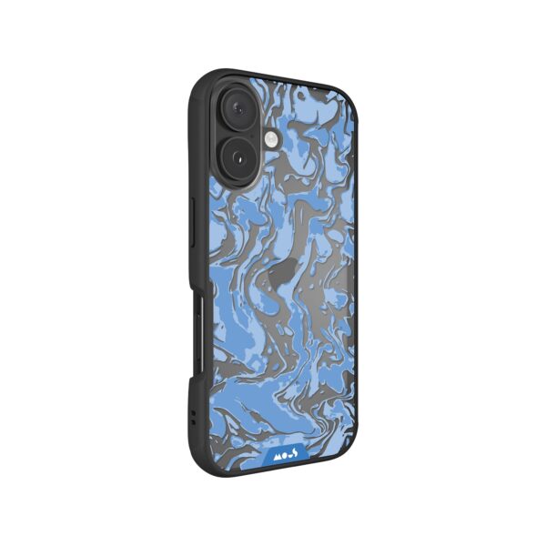 Marbled Sky Blue Printed Phone Case - Image 2