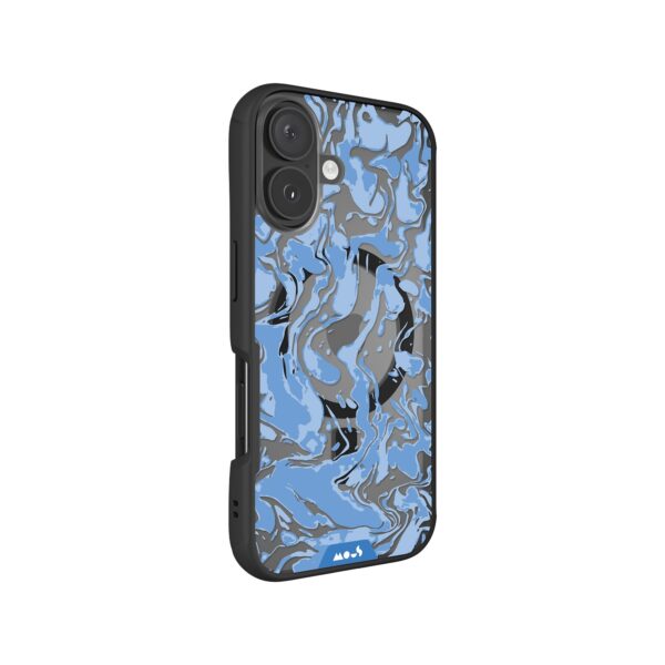 Marbled Sky Blue MagSafe® Compatible Phone Case - Image 2