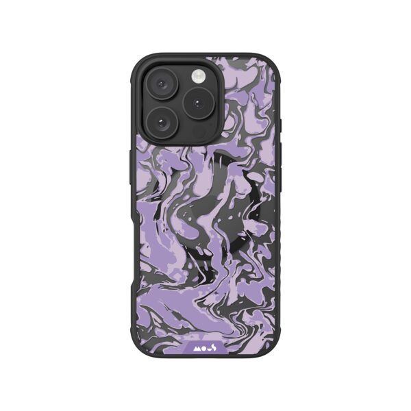 Marbled Lilac Purple MagSafe® Compatible Phone Case - Image 4