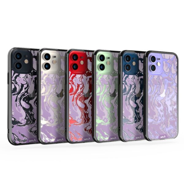 Marbled Lilac Purple Printed Phone Case - Image 31