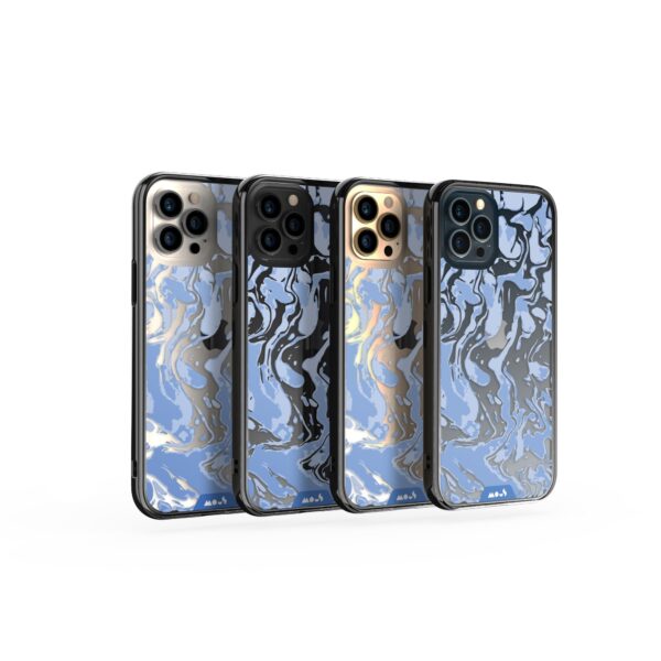 Marbled Sky Blue Printed Phone Case - Image 33