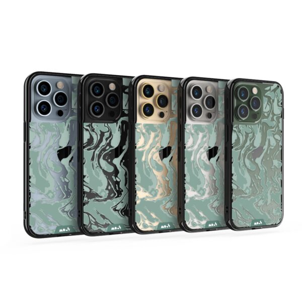 Marbled Sage Green Printed Phone Case - Image 24