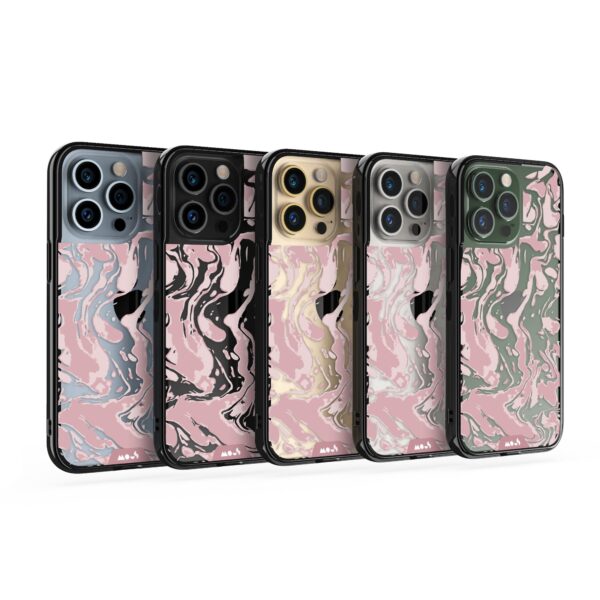 Marbled Dusky Pink Printed Phone Case - Image 24