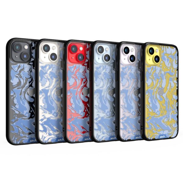 Marbled Sky Blue Printed Phone Case - Image 30