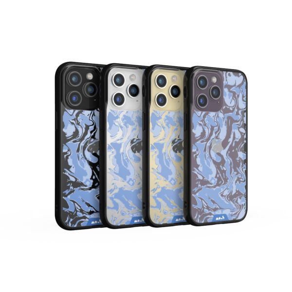 Marbled Sky Blue Printed Phone Case - Image 29