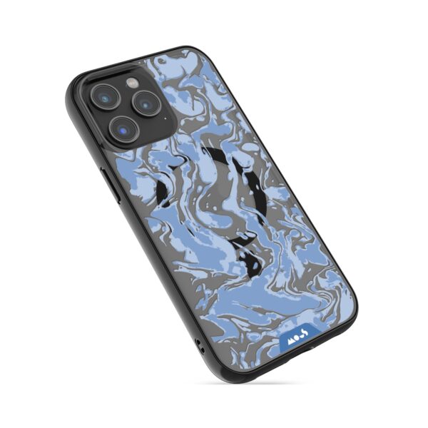 Marbled Sky Blue MagSafe® Compatible Phone Case - Image 13