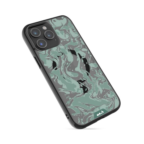 Marbled Sage Green MagSafe® Compatible Phone Case - Image 2