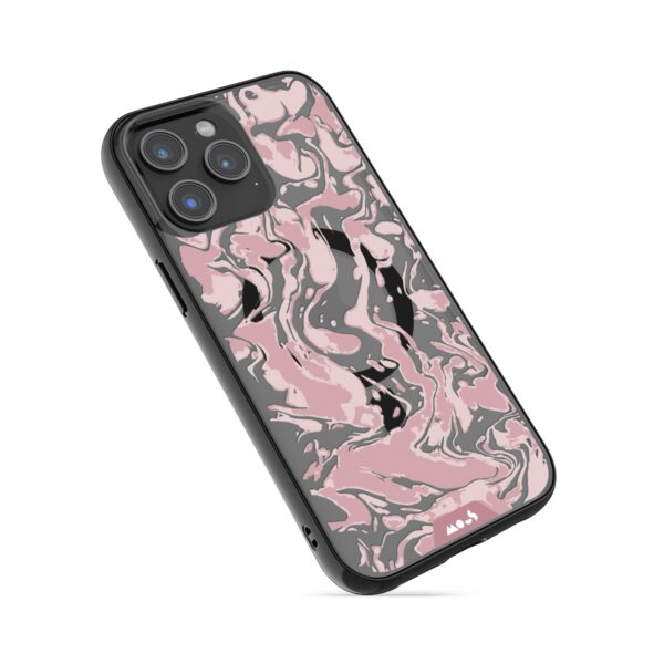 Marbled Dusky Pink MagSafe® Compatible Phone Case - Image 2