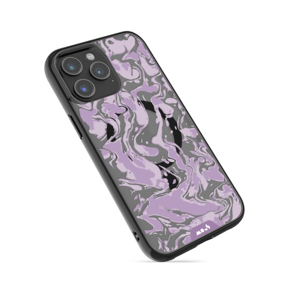 Marbled Lilac Purple MagSafe® Compatible Phone Case - Image 6