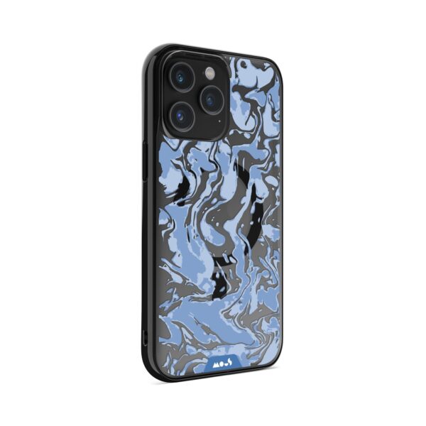 Marbled Sky Blue MagSafe® Compatible Phone Case - Image 5