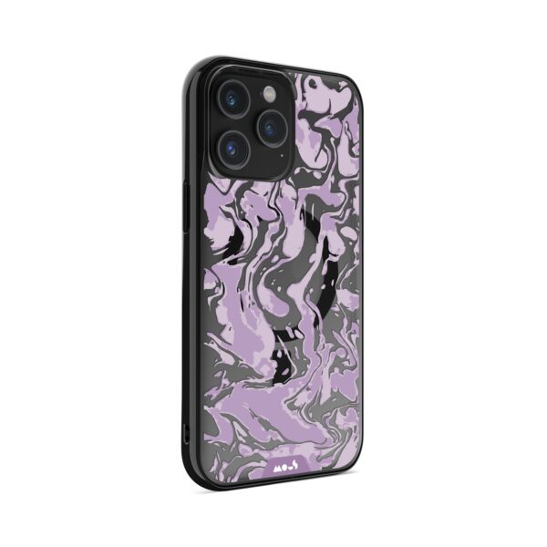 Marbled Lilac Purple MagSafe® Compatible Phone Case - Image 5