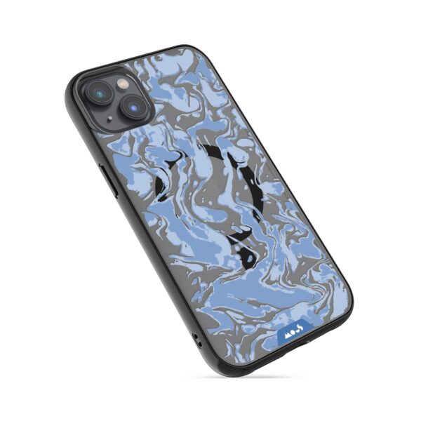 Marbled Sky Blue MagSafe® Compatible Phone Case - Image 9