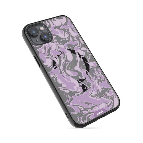 Marbled Lilac Purple MagSafe® Compatible Phone Case - Image 10