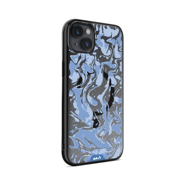 Marbled Sky Blue MagSafe® Compatible Phone Case - Image 8