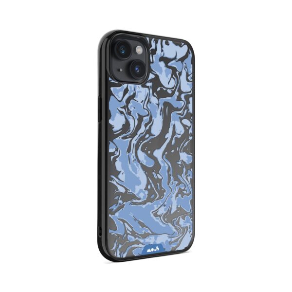 Marbled Sky Blue Printed Phone Case - Image 6