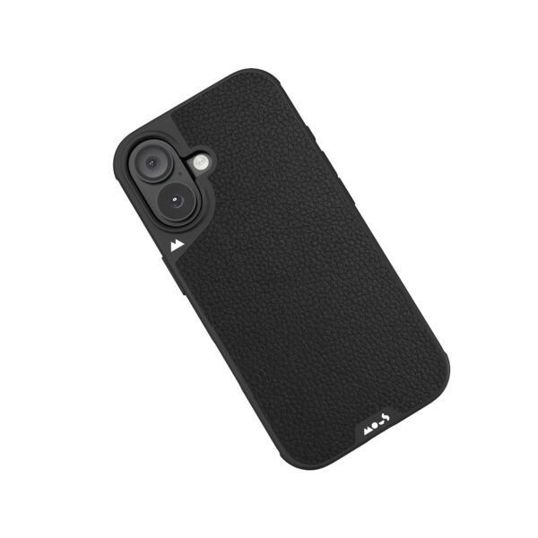 MagSafe® Compatible Black Leather Phone Case with Camera Control Button - Image 12