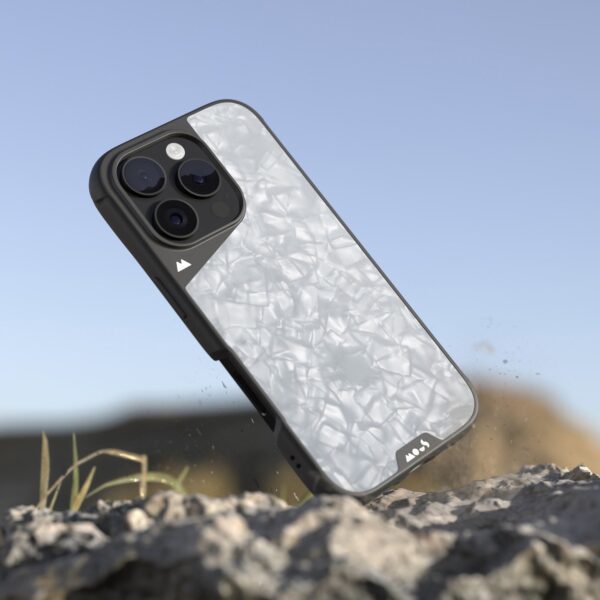 MagSafe® Compatible Silver Pearl Phone Case - Image 2