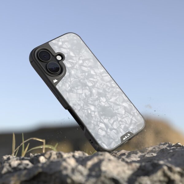 MagSafe® Compatible Silver Pearl Phone Case - Image 8